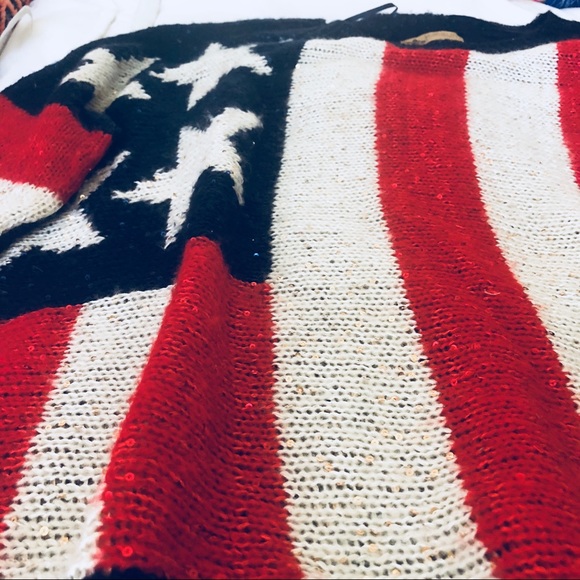 LF Katsumi American flag sequin sweater - Picture 4 of 5